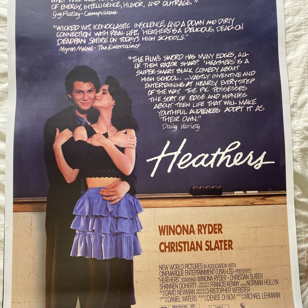 MOVIE POSTER -HEATHERS